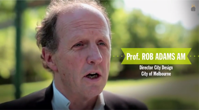 Prof Rob Adams AM talking in interview